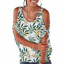 Cargar imagen en el visor de la galería, Camiseta hombros descubiertos sin manga sexy Talla Grande para mujer AUT Personalizada con Impresión Completa de una imagen con Foto Logo Patrón Texto