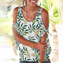 Cargar imagen en el visor de la galería, Camiseta hombros descubiertos sin manga sexy Talla Grande para mujer AUT Personalizada con Impresión Completa de una imagen con Foto Logo Patrón Texto