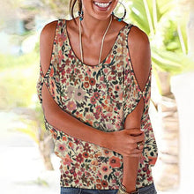 Cargar imagen en el visor de la galería, Camiseta hombros descubiertos sin manga sexy Talla Grande para mujer AUT Personalizada con Impresión Completa de múltiples imágenes con Foto Logo Patrón Texto