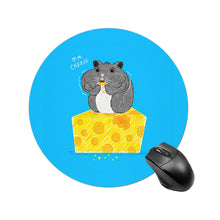 Cargar imagen en el visor de la galería, Alfombrilla de Ratón Redondo Personalizada con Foto Nombre Logo