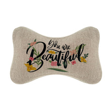 Cargar imagen en el visor de la galería, Almohada de Huesos Un Par de Algodón y Lino con Impresión Digital Personalizada con Tus Fotos o Patrones