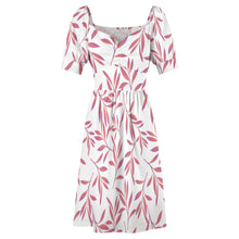 Cargar imagen en el visor de la galería, Vestido manga farol cuello redondo ancho dulce mono para mujer B271 Personalizado con Impresión Completa de una imagen con Foto Logo Patrón Texto