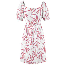 Cargar imagen en el visor de la galería, Vestido manga farol cuello redondo ancho dulce mono para mujer B271 Personalizado con Impresión Completa de una imagen con Foto Logo Patrón Texto