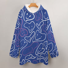 Cargar imagen en el visor de la galería, Abrigo / Sudadera con capucha caliente con forro polar de moda para mujer B412 Personalizado con Foto Logo Patrón Texto (Impresión Completa de múltiples imágenes)