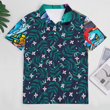 Cargar imagen en el visor de la galería, Polo / Camisa de hombre de verano con estampado B612 Personalizado con Impresión Completa de múltiples imágenes con Foto Logo Patrón Texto