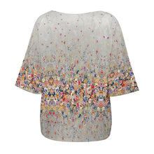 Cargar imagen en el visor de la galería, Camiseta Sexy hombro descubierto manga media para mujer BAT Personalizada con Impresión Completa de múltiples imágenes con Foto Logo Patrón Texto