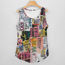 Cargar imagen en el visor de la galería, Camiseta sin mangas con botones para mujer BCT Personalizada con Impresión Completa de una imagen con Foto Logo Patrón Texto