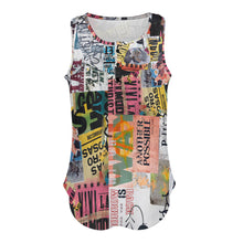 Cargar imagen en el visor de la galería, Camiseta sin mangas con botones para mujer BCT Personalizada con Impresión Completa de una imagen con Foto Logo Patrón Texto