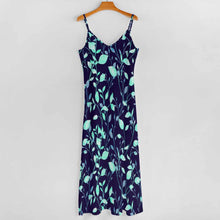 Cargar imagen en el visor de la galería, Vestido Largo con Tirantes estampado de moda para mujer BDQ Personalizado con Impresión Completa de una imagen con Foto Logo Patrón Texto