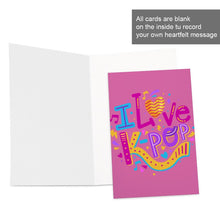 Cargar imagen en el visor de la galería, Versión vertical tarjeta de felicitación tarjeta postal tarjeta foto personalizada con logotipo texto patrón fotos