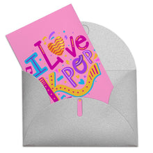 Cargar imagen en el visor de la galería, Versión vertical tarjeta de felicitación tarjeta postal tarjeta foto personalizada con logotipo texto patrón fotos
