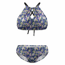 Cargar imagen en el visor de la galería, Bikini / Traje de baño Talla Grande estilo halter de tirantes de mujer BK2040 Personalizado con impresión completa de una imagen con Foto Logo Patrón Texto