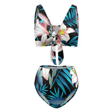 Cargar imagen en el visor de la galería, Traje de baño / Bikini de Cintura Alta con Cintas BK2079 Personalizado con impresión completa de múltiples imágenes con Foto Logo Patrón Texto