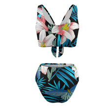 Cargar imagen en el visor de la galería, Traje de baño / Bikini de Cintura Alta con Cintas BK2079 Personalizado con impresión completa de múltiples imágenes con Foto Logo Patrón Texto