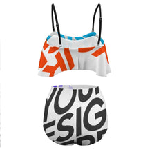 Cargar imagen en el visor de la galería, Bikini con Volantes para Mujer de Poliéster BK2080 Personalizado con impresión completa con Foto Logo Patrón Texto
