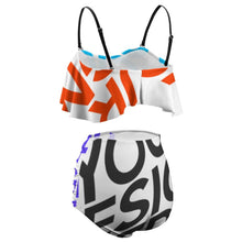Cargar imagen en el visor de la galería, Bikini con Volantes para Mujer de Poliéster BK2080 Personalizado con impresión completa con Foto Logo Patrón Texto
