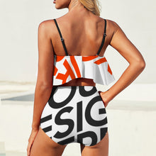 Cargar imagen en el visor de la galería, Bikini con Volantes para Mujer de Poliéster BK2080 Personalizado con impresión completa con Foto Logo Patrón Texto