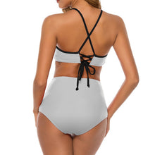 Cargar imagen en el visor de la galería, Bandeau Bikini con cintura alta para mujer BK2085 Personalizado con Impresión Completa con Foto Logo Patrón Texto