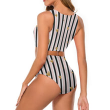 Cargar imagen en el visor de la galería, Bandeau Bikini Sexy con Lazos Cuello Redondo para mujer BK2086 Personalizado con Impresión Completa con Foto Logo Patrón Texto