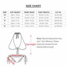 Cargar imagen en el visor de la galería, Bikini / Bañador de Triángulo Sexy para Mujer BK2131 Personalizado de una imagen con Foto Texto Patrón