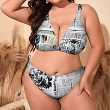 Cargar imagen en el visor de la galería, Bikini en Talla Grande Triángulo Conjunto BK2131 Personalizado con Impresión Completa de múltiples imágenes con Foto Logo Patrón Texto