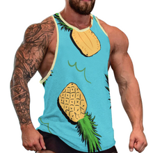 Cargar imagen en el visor de la galería, Camiseta sin manga de moda casual con estampado para hombre BKREV1 Personalizada con Impresión Completa de múltiples imágenes con Foto Logo Patrón Texto