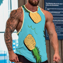 Cargar imagen en el visor de la galería, Camiseta sin manga de moda casual con estampado para hombre BKREV1 Personalizada con Impresión Completa de múltiples imágenes con Foto Logo Patrón Texto