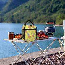 Cargar imagen en el visor de la galería, Bolsa de almuerzo aislada Bolsa de asas térmica reutilizable personalizada Impresion completa de una Imagen con Foto Logo Patrón Texto