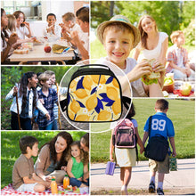 Cargar imagen en el visor de la galería, XB0602010 Bolsa de almuerzo para niños de poliéster Bolsa más fresca Bolsa térmica con asa y correa Personalizado con Foto o Mensajes de Texto
