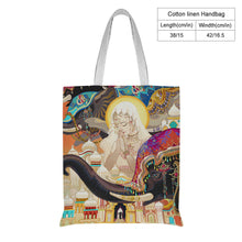 Cargar imagen en el visor de la galería, Bolso de Algodón y Lino con Impresión de Diseño Personalizado con Tus Patrones y Textos