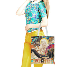 Cargar imagen en el visor de la galería, Bolso de Algodón y Lino con Impresión de Diseño Personalizado con Tus Patrones y Textos