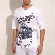 Cargar imagen en el visor de la galería, Camiseta de béisbol fútbol manga corta deportiva cuello en V secado rápido para hombre XT Personalizada con Impresión Completa de una imagen con Foto Logo Patrón Texto