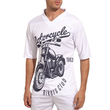 Cargar imagen en el visor de la galería, Camiseta de béisbol fútbol manga corta deportiva cuello en V secado rápido para hombre XT Personalizada con Impresión Completa de una imagen con Foto Logo Patrón Texto