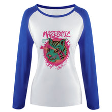 Cargar imagen en el visor de la galería, Camiseta de Manga Larga para Mujer de Algodón FS0803026 Personalizada con Foto Logo Patrón Texto