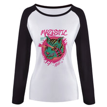 Cargar imagen en el visor de la galería, Camiseta de Manga Larga para Mujer de Algodón FS0803026 Personalizada con Foto Logo Patrón Texto