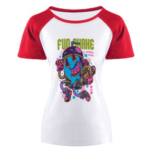 Cargar imagen en el visor de la galería, Camiseta Deportiva para Mujer de manga corta de Algodón FS0803028 Personalizada con Foto Logo Patrón Texto