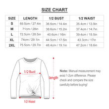 Cargar imagen en el visor de la galería, Camiseta túnica manga larga dobladillo irregular de moda para mujer HL Personalizada con Impresión Completa de múltiples imágenes con Foto Logo Patrón Texto
