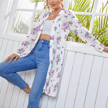 Cargar imagen en el visor de la galería, Cárdigan Blusa de longitud media fresco para mujer NZ060 Personalizado con Impresión Completa de una imagen con Foto Logo Patrón Texto