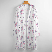 Cargar imagen en el visor de la galería, Cárdigan Blusa de longitud media fresco para mujer NZ060 Personalizado con Impresión Completa de una imagen con Foto Logo Patrón Texto