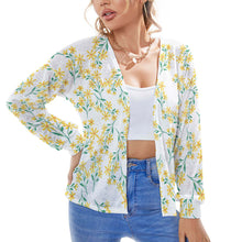 Cargar imagen en el visor de la galería, Cárdigan de punto casual para mujer NZ055 Personalizado con Impresión Completa de una imagen con Foto Logo Patrón Texto