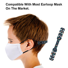 Cargar imagen en el visor de la galería, Cinturón Ajustable de Oreja Anti-Estrangulamiento de Mascarilla Infantil con Diseño Personalizado de Tu Nombre o Texto