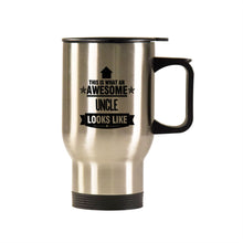 Cargar imagen en el visor de la galería, Copa de Coche de Acero Inoxidable con Impresión UV de Diseño Personalizado con Tu Foto o Texto