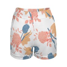 Cargar imagen en el visor de la galería, Shorts deportivos Pantalones cortos casuales elásticos para mujer DP Personalizados con Impresión Completa de múltiples imágenes con Foto Logo Patrón Texto