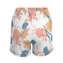 Cargar imagen en el visor de la galería, Shorts deportivos Pantalones cortos casuales elásticos para mujer DP Personalizados con Impresión Completa de múltiples imágenes con Foto Logo Patrón Texto
