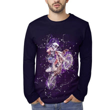 Cargar imagen en el visor de la galería, Camiseta ligera de manga larga con estampado para hombre EL Personalizada con Impresión Completa de múltiples imágenes con Foto Logo Patrón Texto