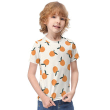 Cargar imagen en el visor de la galería, Camiseta estampada suave manga corta para niños ET023 Personalizada con Impresión Completa de múltiples imágenes con Foto Logo Patrón Texto