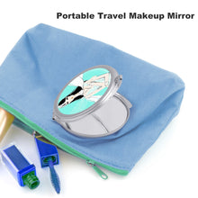Cargar imagen en el visor de la galería, Espejo de Maquillaje de Viaje con Diseño Personalizado Tus Patrones o Nombres