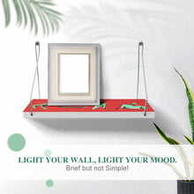 Cargar imagen en el visor de la galería, Estanterías de madera para pared/ Estanterías de carga personalizadas con foto, texto o logo