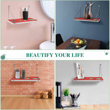 Cargar imagen en el visor de la galería, Estanterías de madera para pared/ Estanterías de carga personalizadas con foto, texto o logo