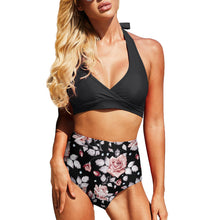 Cargar imagen en el visor de la galería, Braga de Bikini de cintura alta para mujer F2020-2 personalizada con Impresión Completa con Foto Logo Patrón Texto